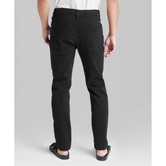 🆕 Original Use Men's Factory Distressed Slim Taper Black Jeans Var Sizes | NWT - Picture 2 of 10